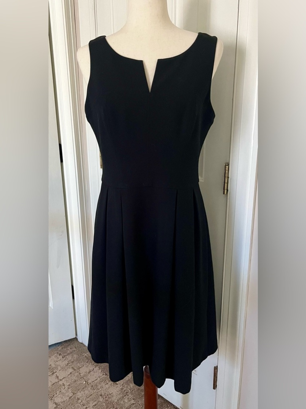 White House Black Market Black Fit-and-Flare Dress